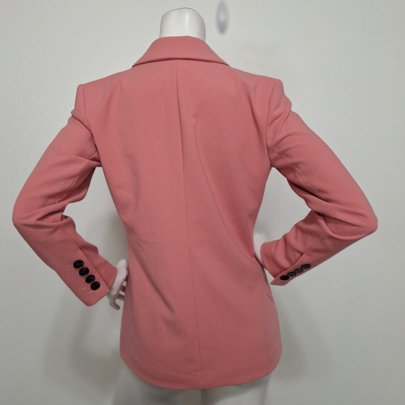 Halogen Pink Preppy Coquette Double Breasted Button Blazer Jacket Size XSP - Picture 7 of 13